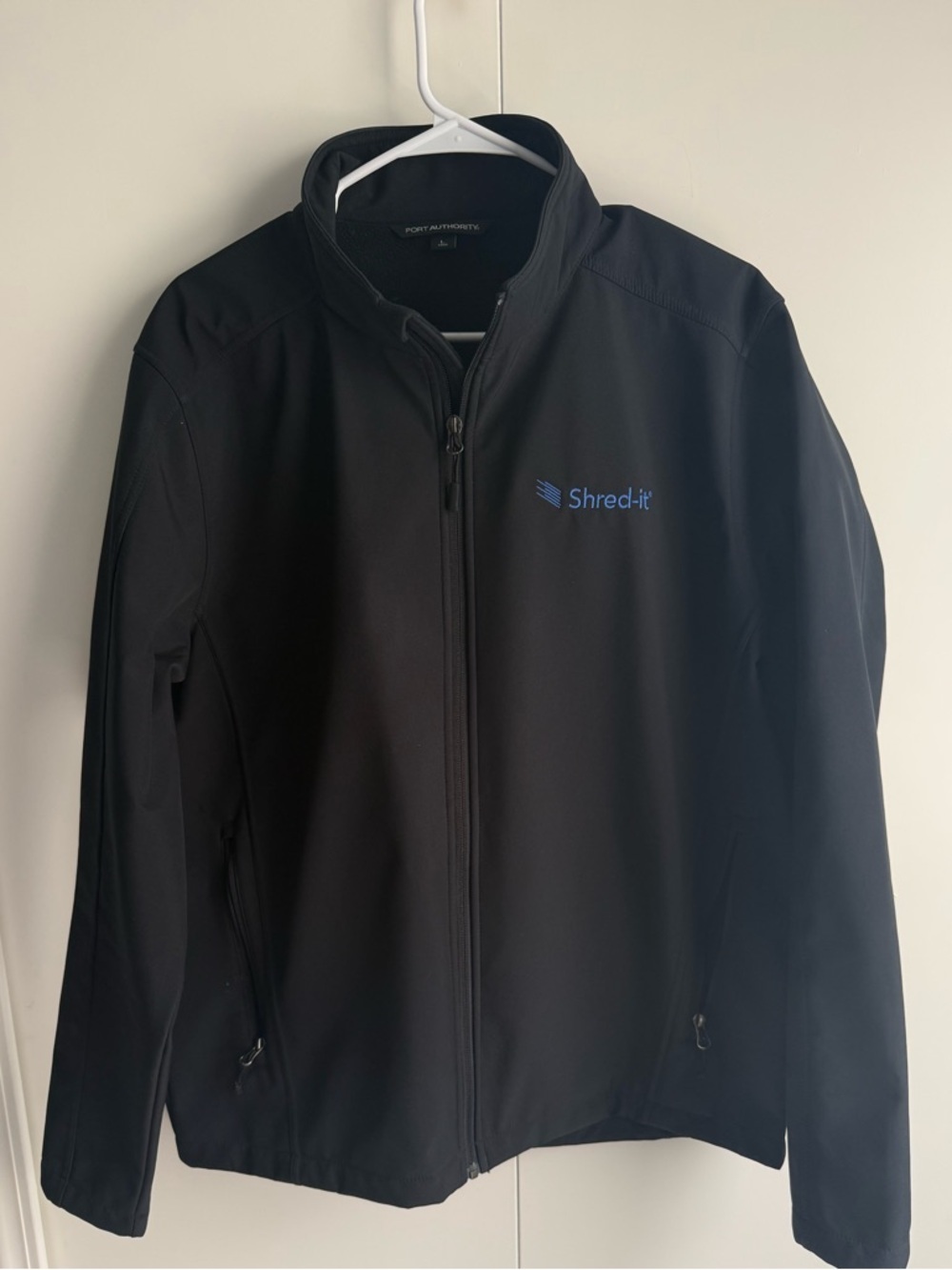 Port Authority Black Softshell Jacket with Shred-it Logo 🤙🏻